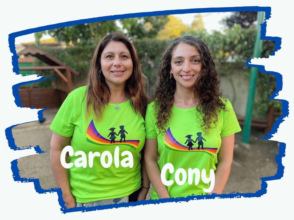 Educadoras Carola y Cony del Jardín Infantil Arco Iris en Concón